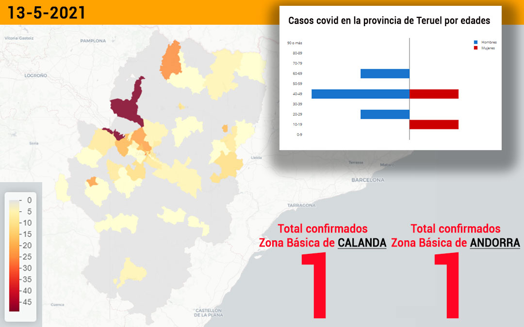 Las zonas básicas de Calanda y Andorra han notificado un contagio cada una./ L.C.