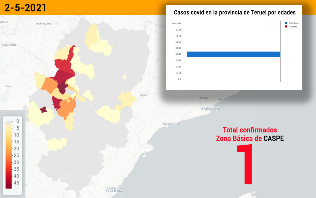 La zona básica de Caspe ha notificado un positivo./ L.C.