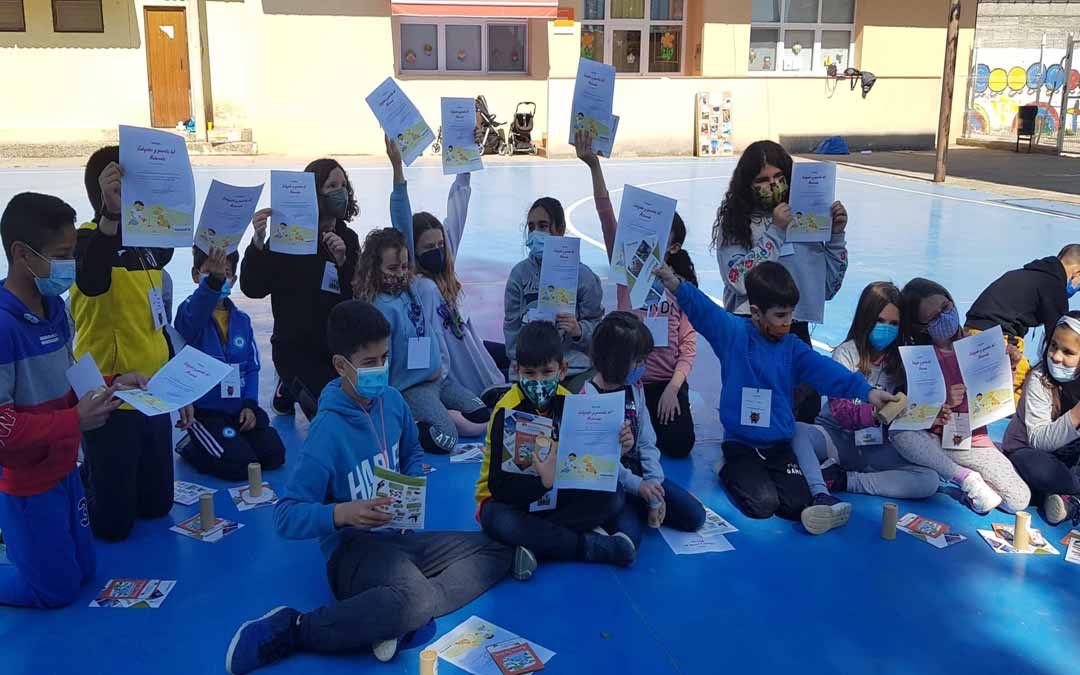 Los alumnos de Mazaleón han sido los últimos en participar en esta actividad durante la jornada del martes./ Comarca Matarraña