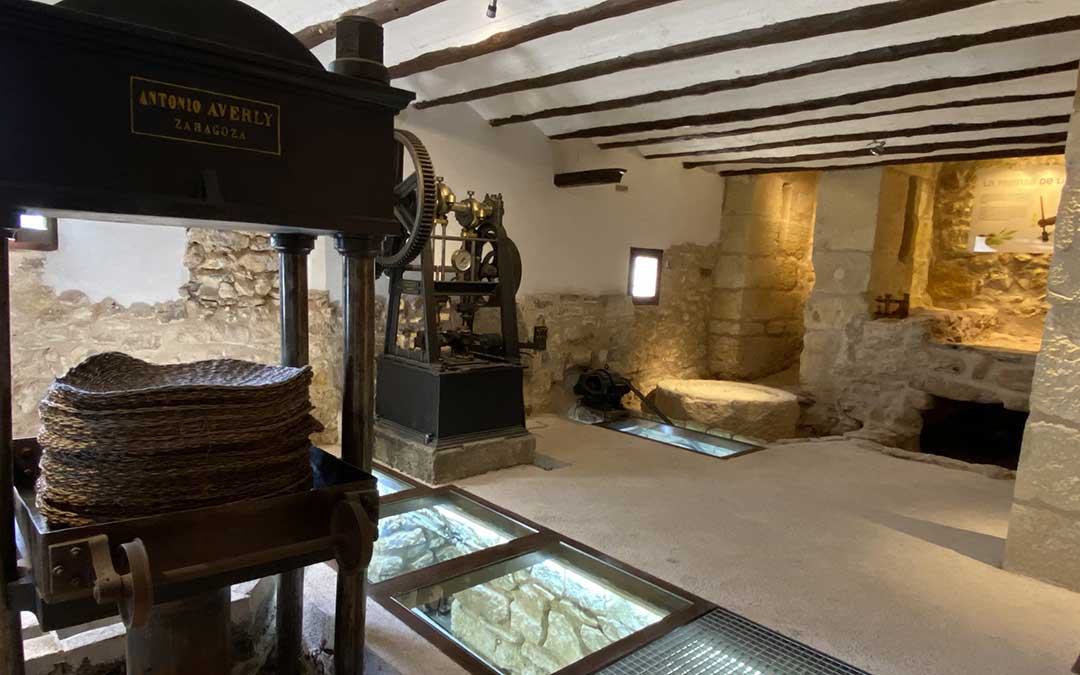 Museo del aceite de La Cañada de Verich, en pleno Bajo Aragón./ Alicia Martín