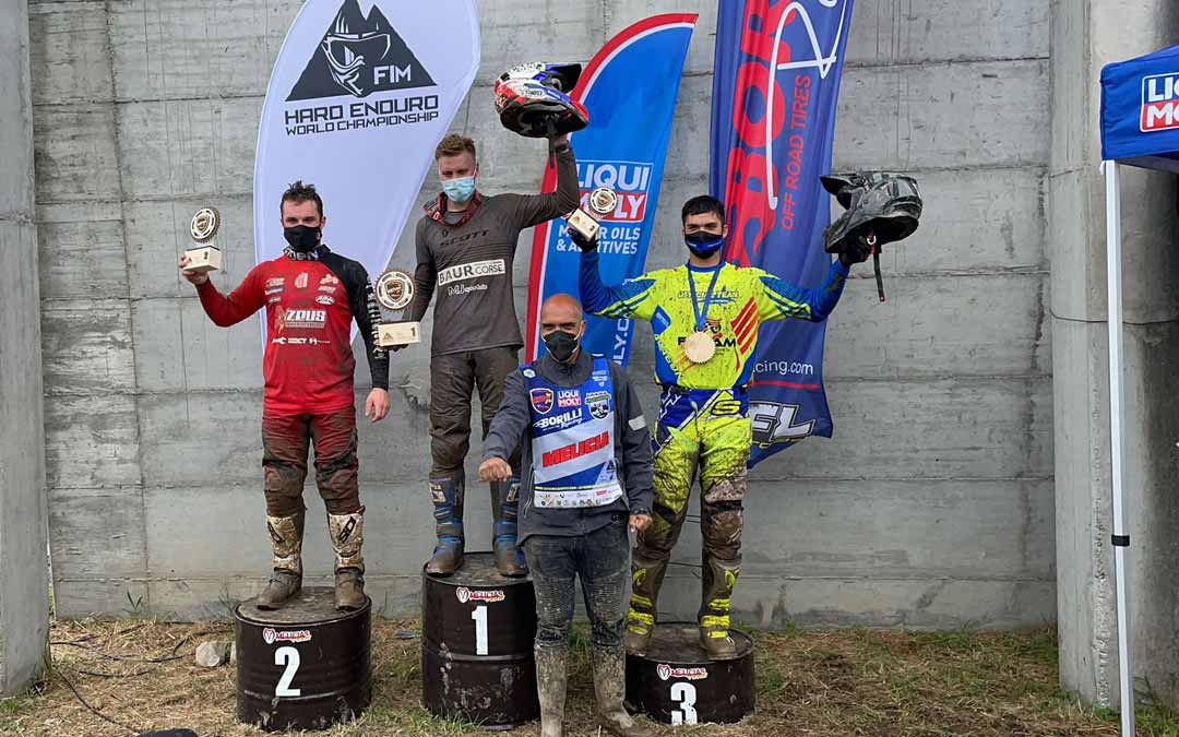 El piloto valderrobrense logró la tercera posición en el Extreme Lagares disputado en Portugal. R.G.