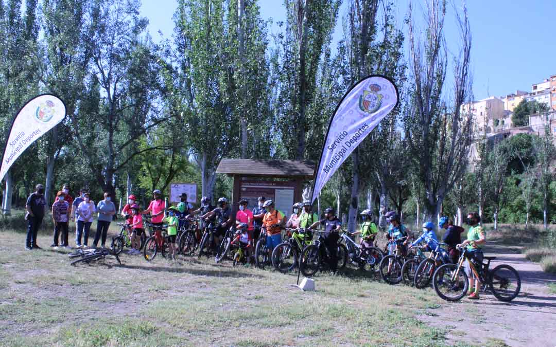 Presentación de las rutas BTT en Caspe./I.M.
