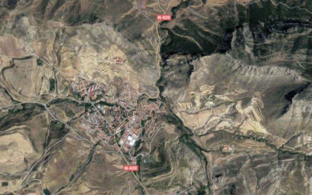 Carretera N-420 a su paso por Utrillas./Mitma