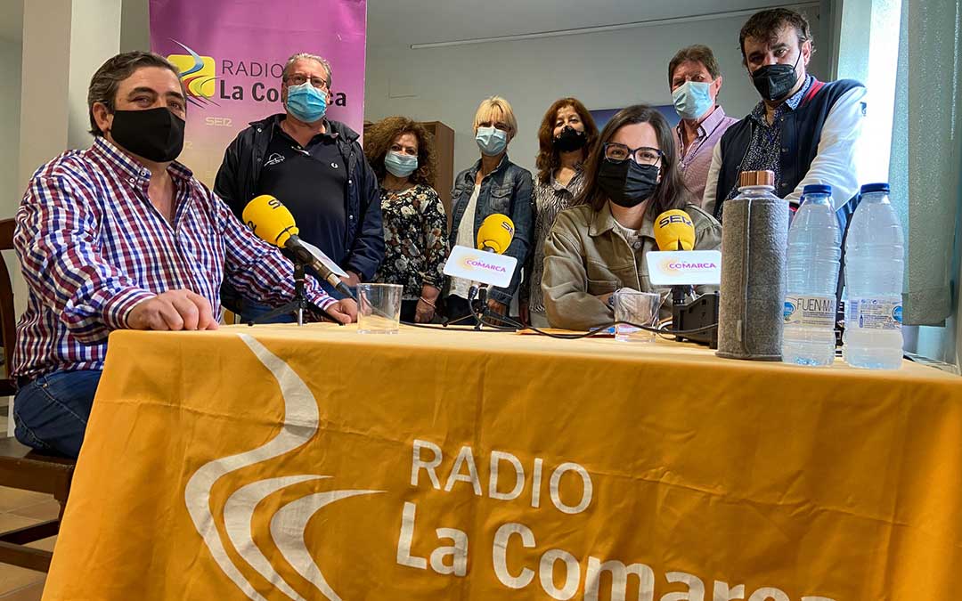 Programa especial emitido desde el albergue de Aliaga./ L.C.