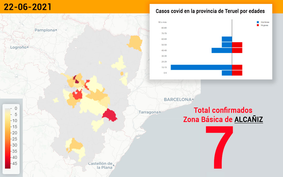 La zona básica de Alcañiz ha registrado 7 casos este miércoles./ L.C.