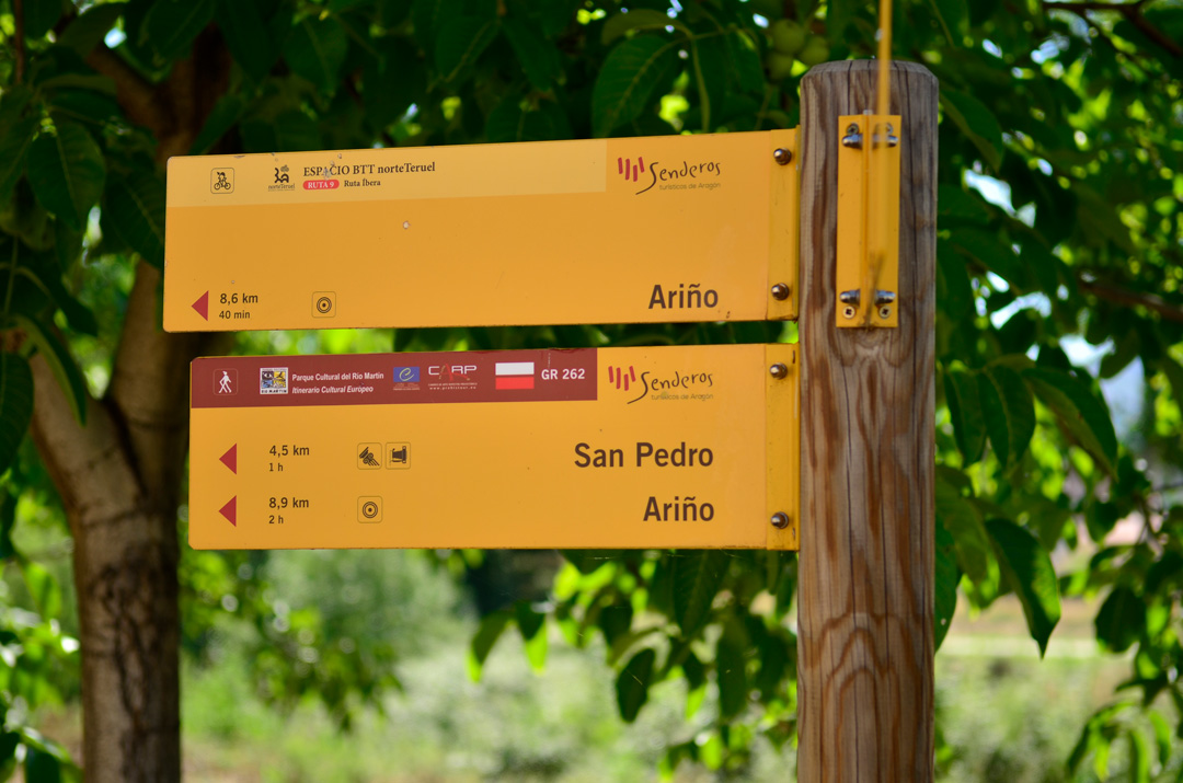 señalización gr 262 ariño