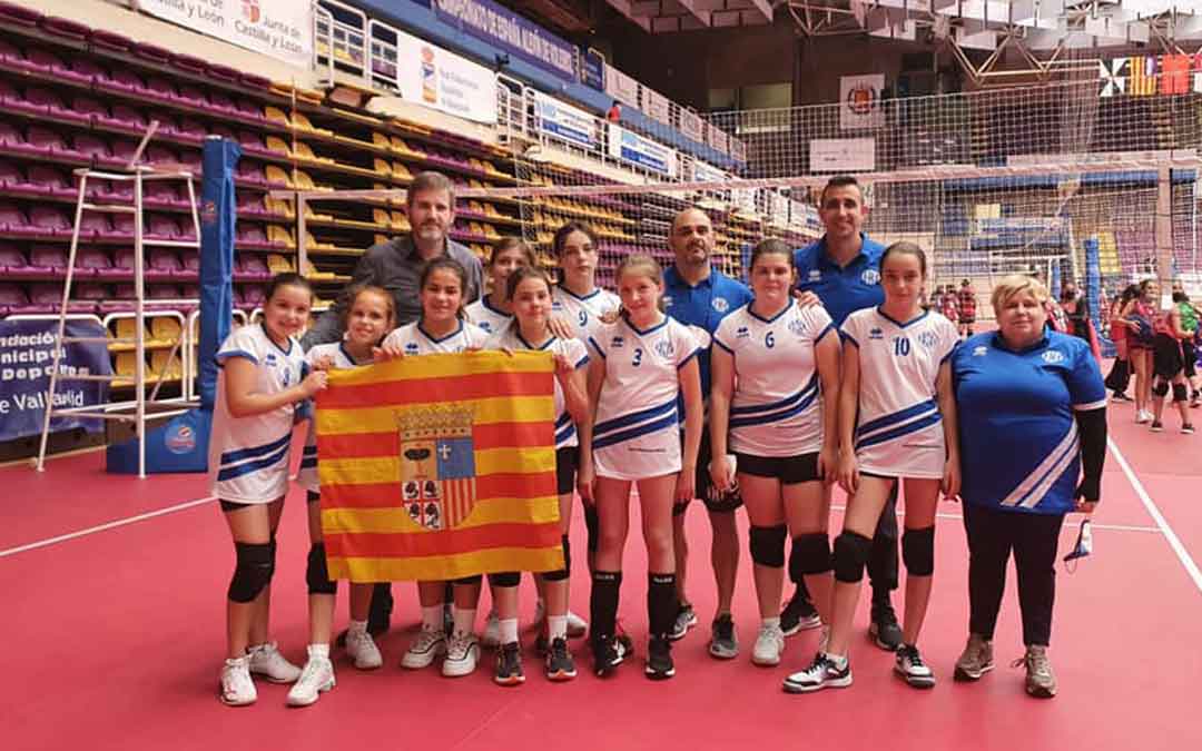 El equipo alcañizano contó con la presencia del alcalde de la ciudad. Foto. M.E.