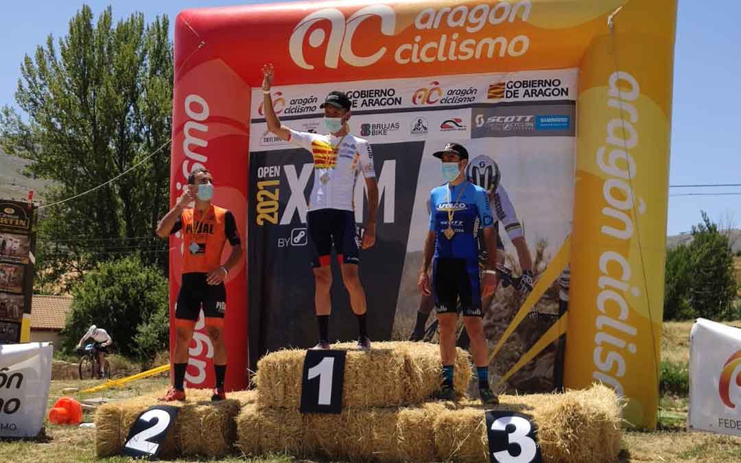 Jorge Lamiel logró el Campeonato de Aragón de XCM de la categoría élite. Foto. J.L.