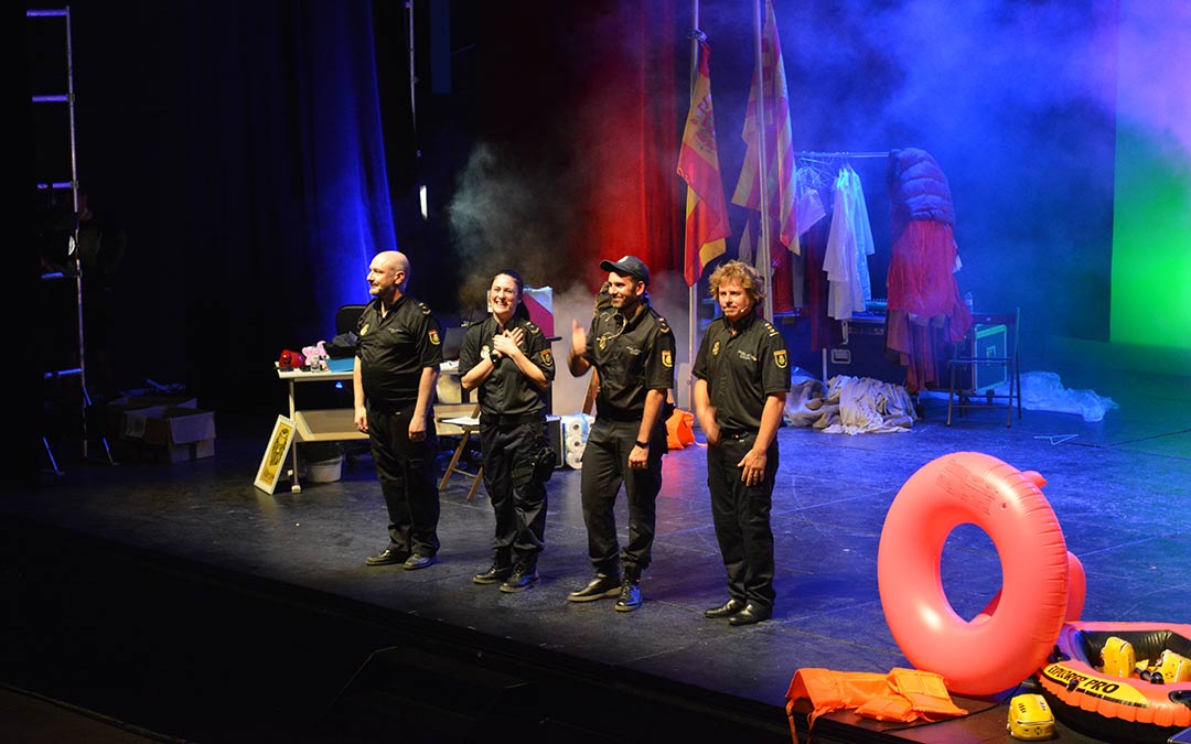 'Comisaría en fiestas' de Teatro Indigesto este sábado en Alcañiz./I.M.