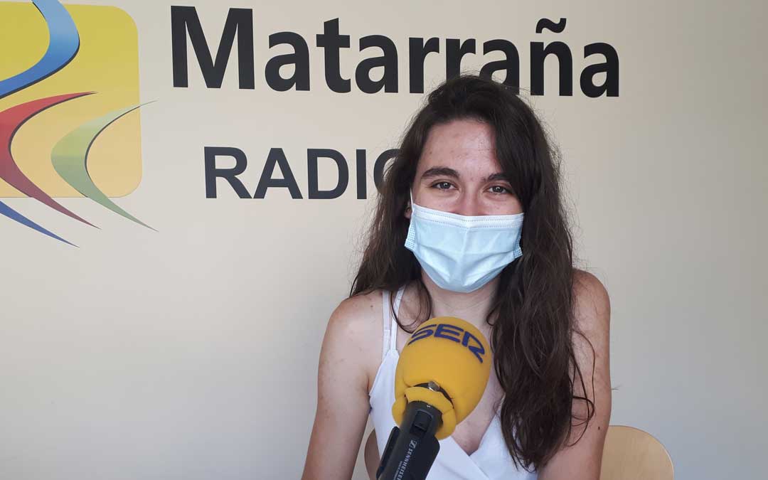 Alba Godes miembro de la quinta de 2021 organizada del torneo de fútbol 7. Foto. J.V.