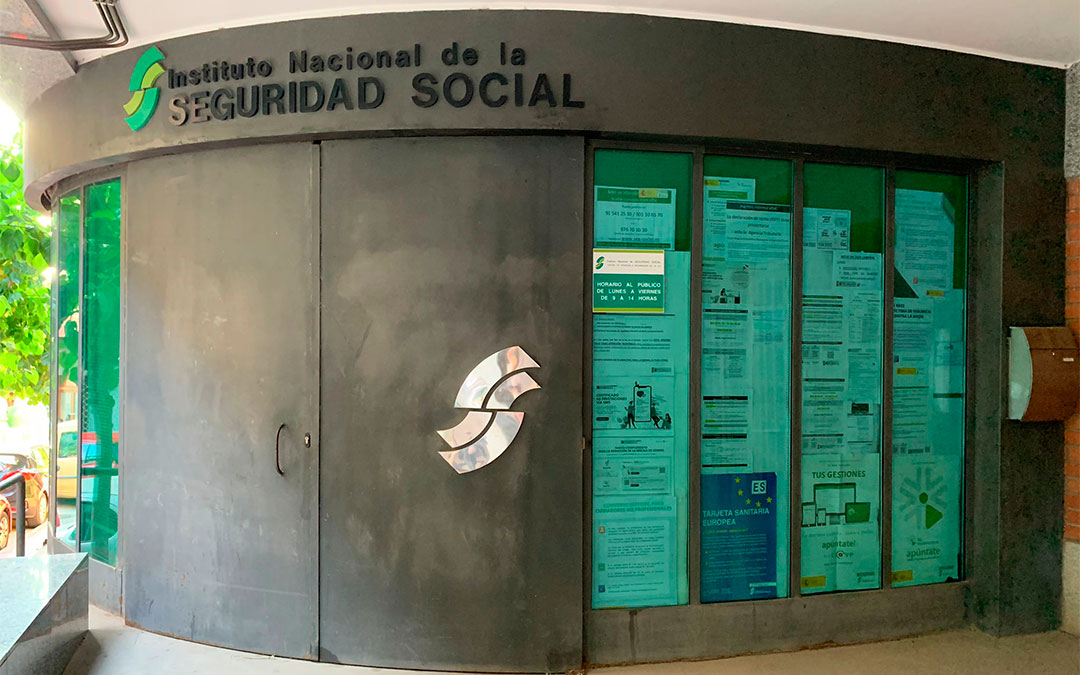Oficina de la Seguridad Social de Caspe./ Pilar Sariñena