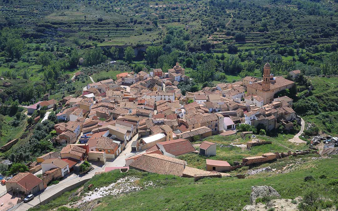 Vistas de Crivillén desde el Mirador del Balcón de Pilatos
