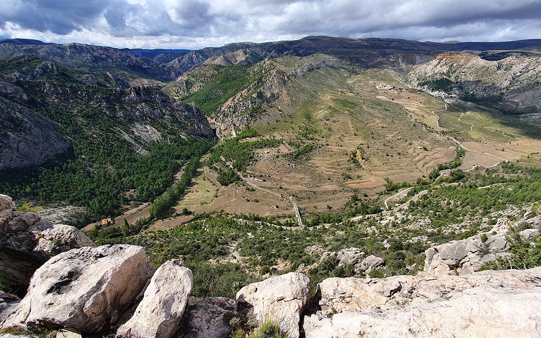 Valle de Montoro desde el Mirador de los Órganos de Montoro en Ejulve