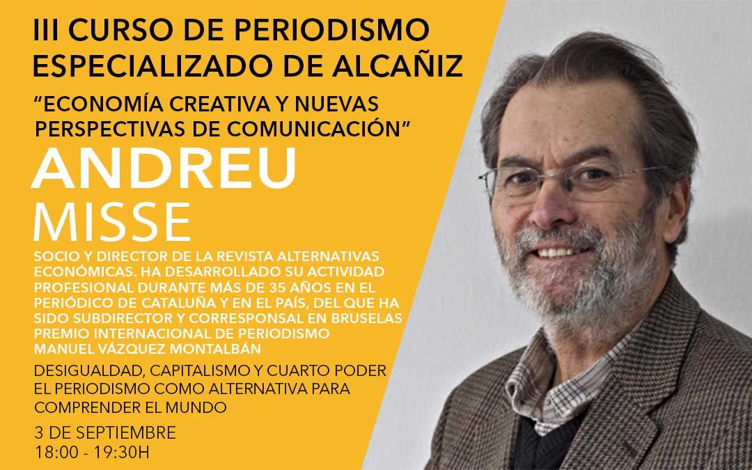 Andreu Missé, socio y director de la revista Alternativas Económicas y columnista en El País / L.C