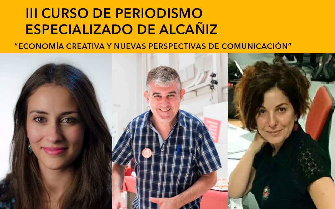 Ana Cavero (Aragón TV), Eduardo Bayona (Publico.es y Diario.es) y Laura Olías (ElDiario.es) / L.C
