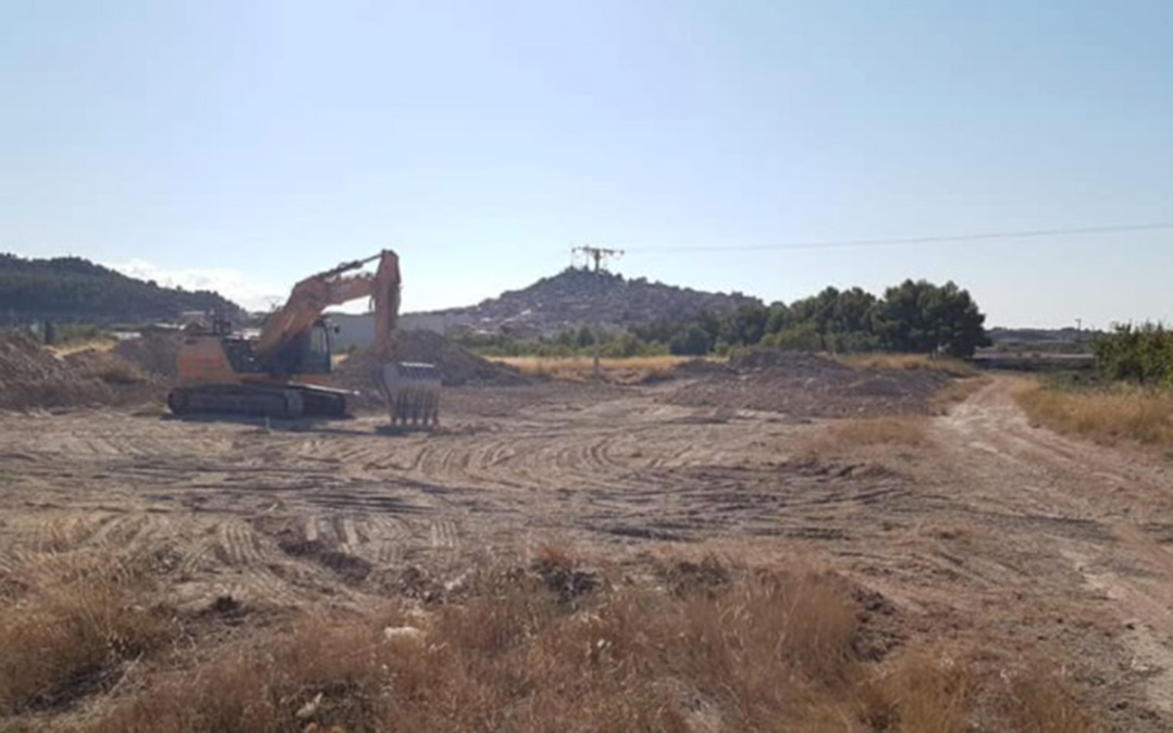 Las obras del nuevo punto limpio de Calaceite están previstas que finalicen en otoño./ Ayuntamiento de Calaceite