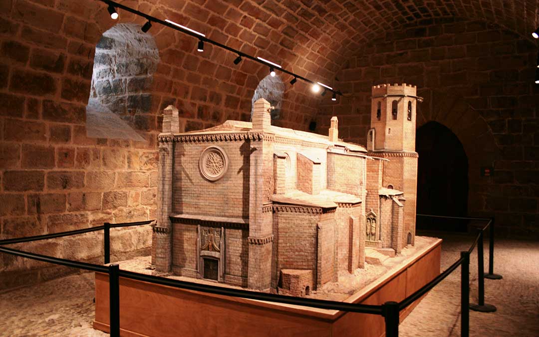 Maqueta instalada en el castillo de Valderrobres./ Fundación Valderrobres Patrimonial