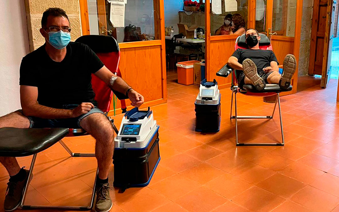 Donación de sangre en Valjunquera./ Ayuntamiento de Valjunquera