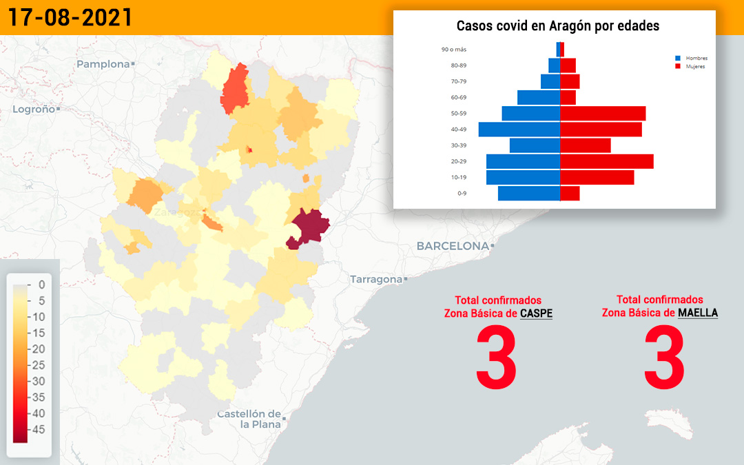 La zona de Caspe ha notificado un contagio y la de Maella, otro./ L.C.