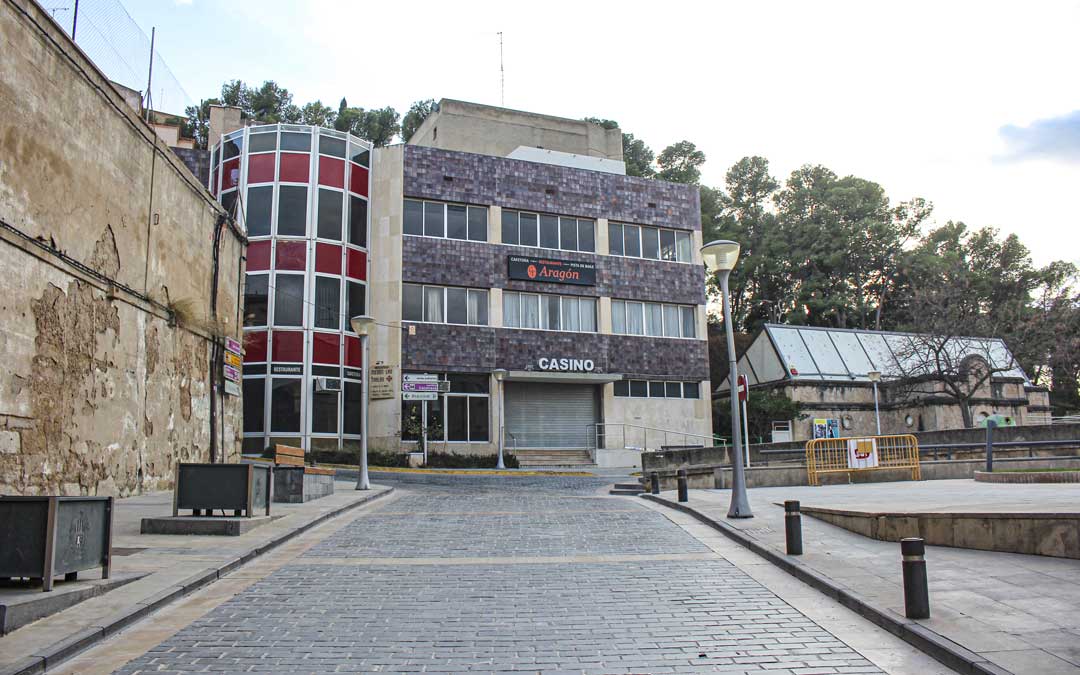 Edificio del Casino en Alcañiz. / La Comarca