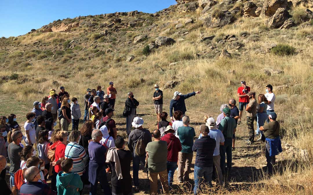 Visita guiada en El Palao de Alcañiz. / S. Martínez