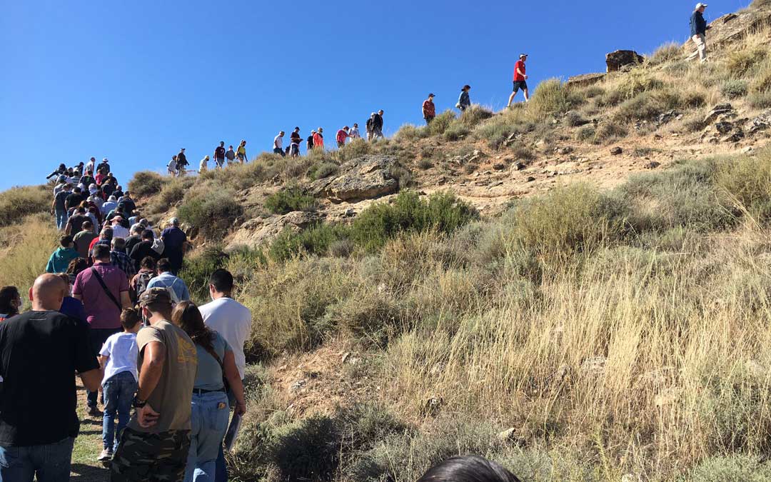 Visita guiada en El Palao de Alcañiz. / S. Martínez
