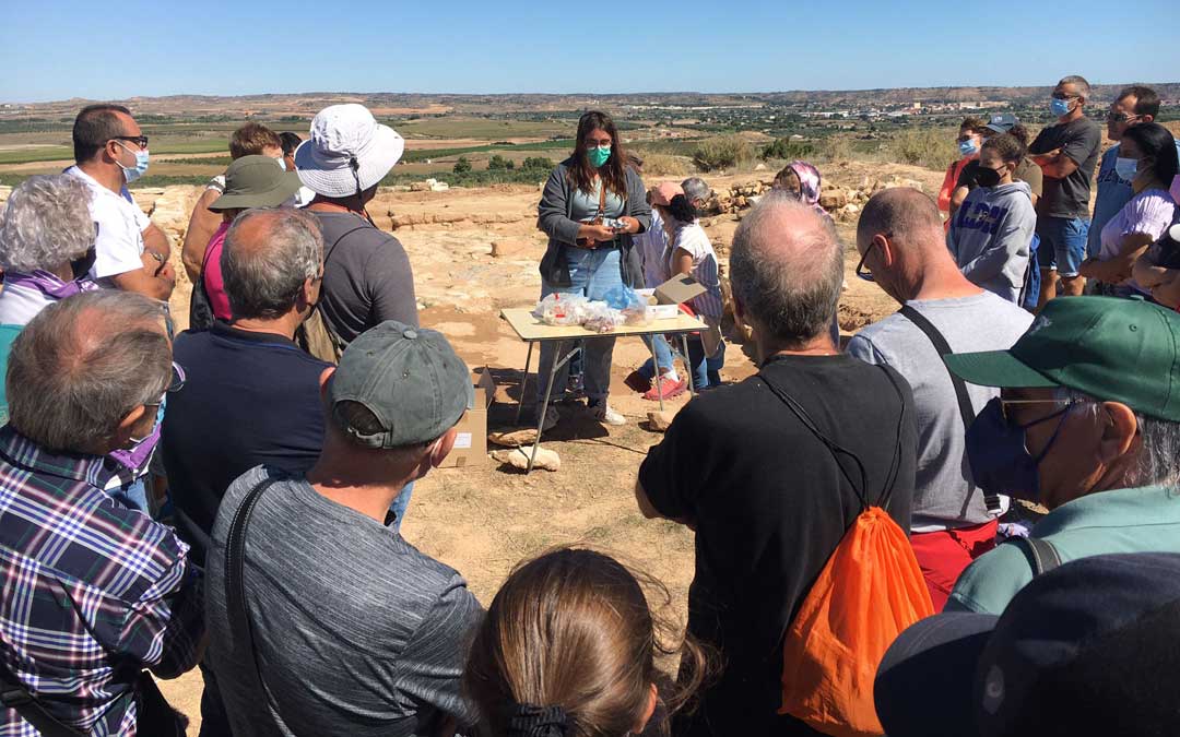 Visita guiada en El Palao de Alcañiz. / S. Martínez