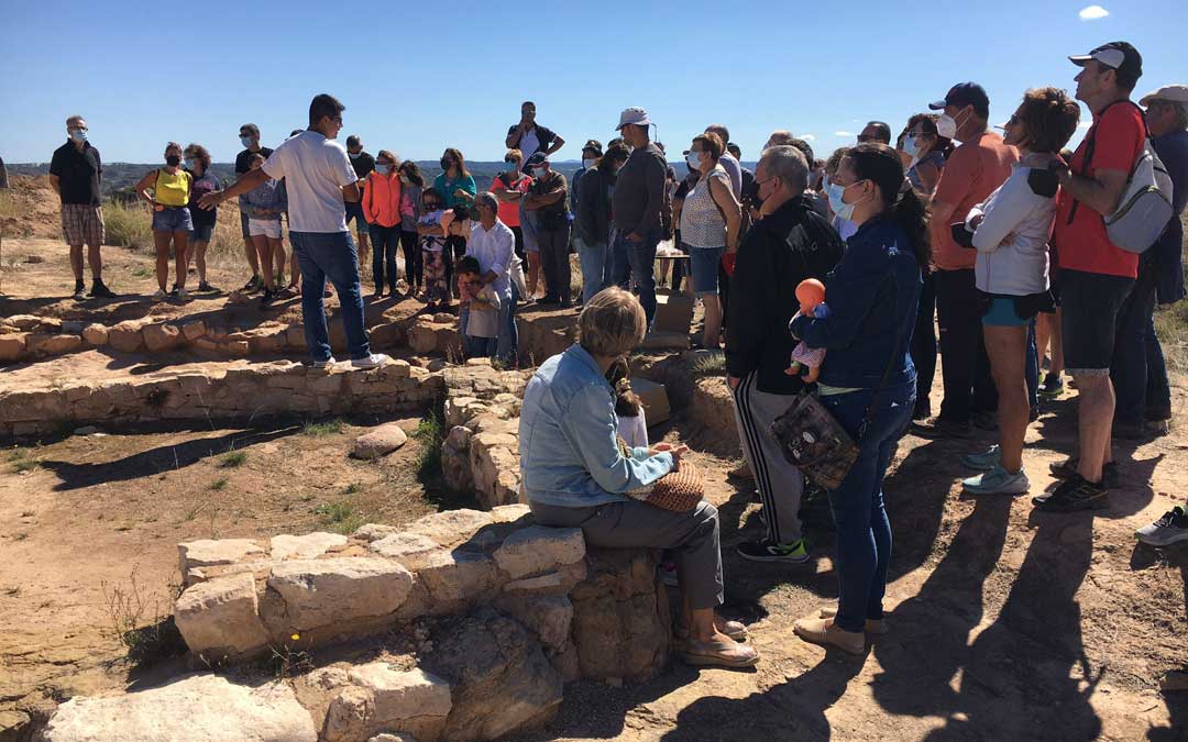 Visita guiada en El Palao de Alcañiz. / S. Martínez
