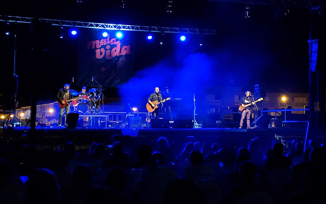 El rock lo puso Mala Vida en un concierto que la gente ya pide repetir para cuando se pueda bailar. / Ayto. Andorra