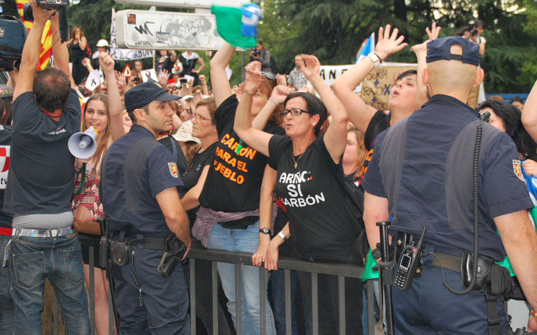 En Madrid, en las manifestaciones ante el Senado en junio de 2012. / María Quílez