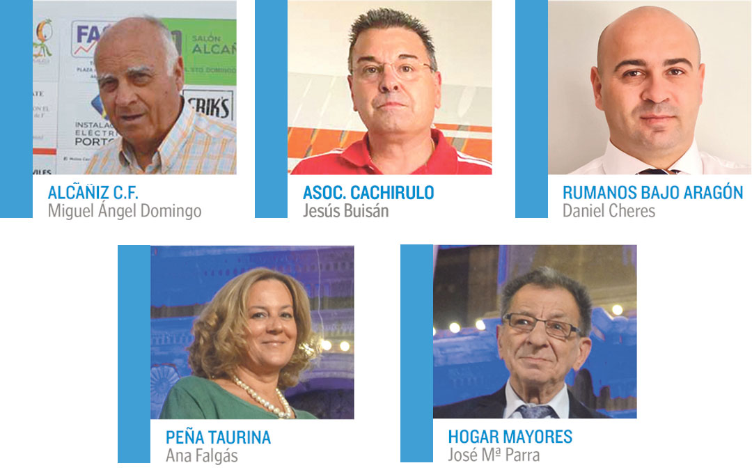 Presidentes y presidentas de las asociaciones de Alcañiz.