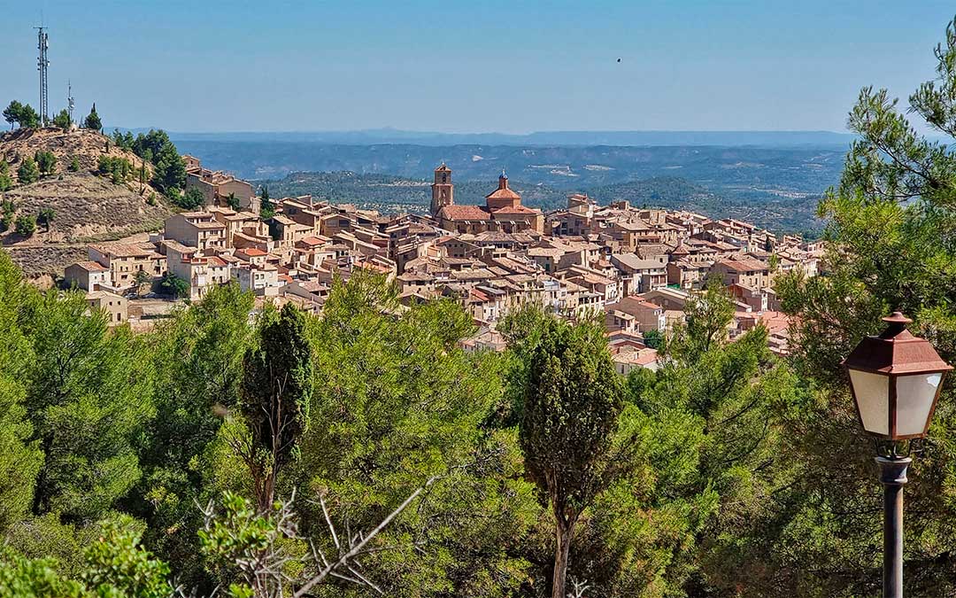 Panorámica de la localidad matarrañense de Calaceite./ L.C.