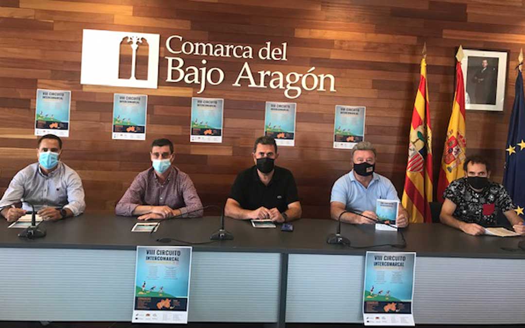 La presentación del evento deportivo ha tenido lugar en la sede de la Comarca del Bajo Aragón. Foto. A.C.