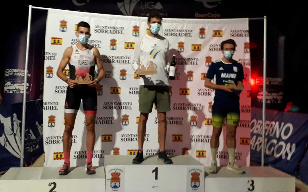 El podio de la categoría masculina con Sábado en el primer cajón. Foto. FATRI