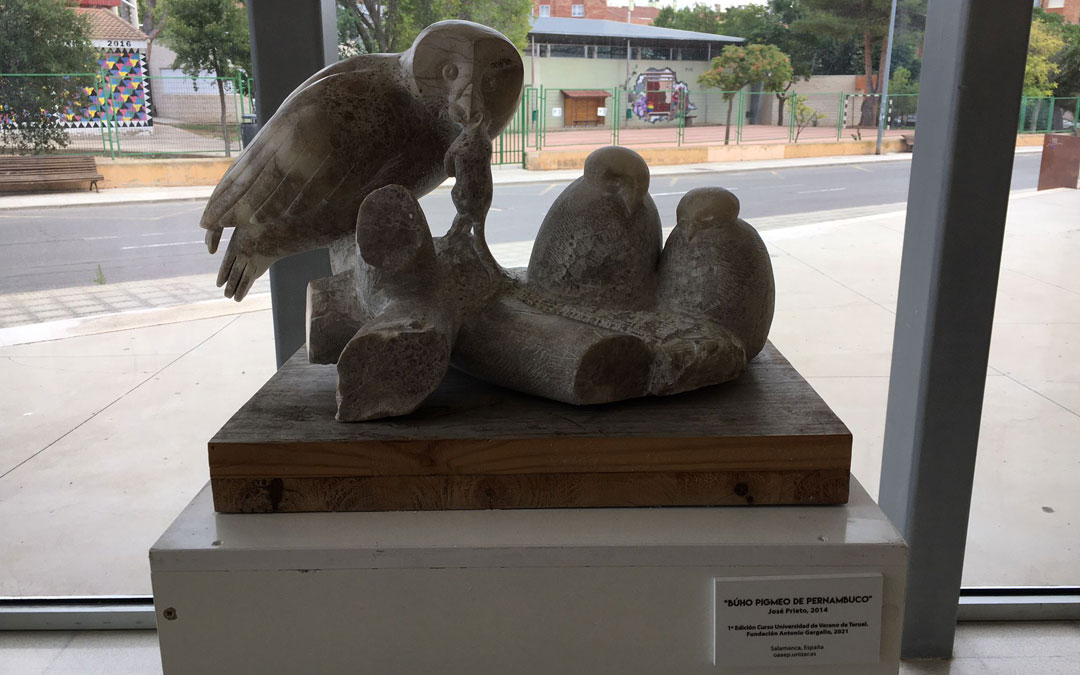 Exposición 'Alabastro In Itinere' en la Facultad de Bellas Artes en Teruel. / S. Martínez