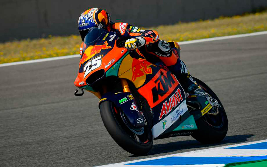 Raúl Fernández vence en Moto2 en MotorLand Aragón./ MotoGP