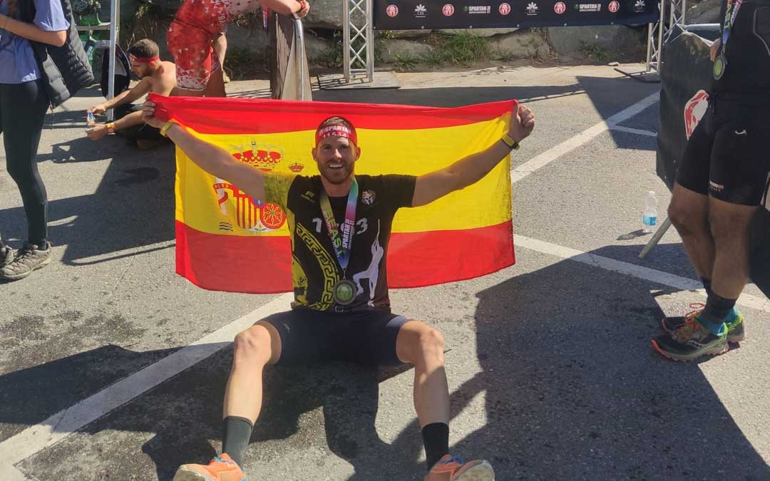 Sergio Bernad una vez finalizada la prueba que se disputó en Suiza. Foto. S.B.