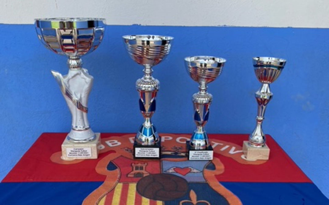 Trofeos del Torneo Infantiles de Alcorisa./ Carlos Tirado