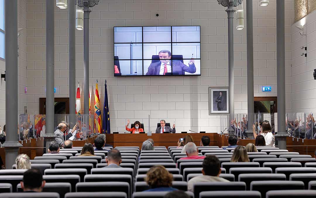 Imagen del pleno de la DPZ en este jueves / DPZ