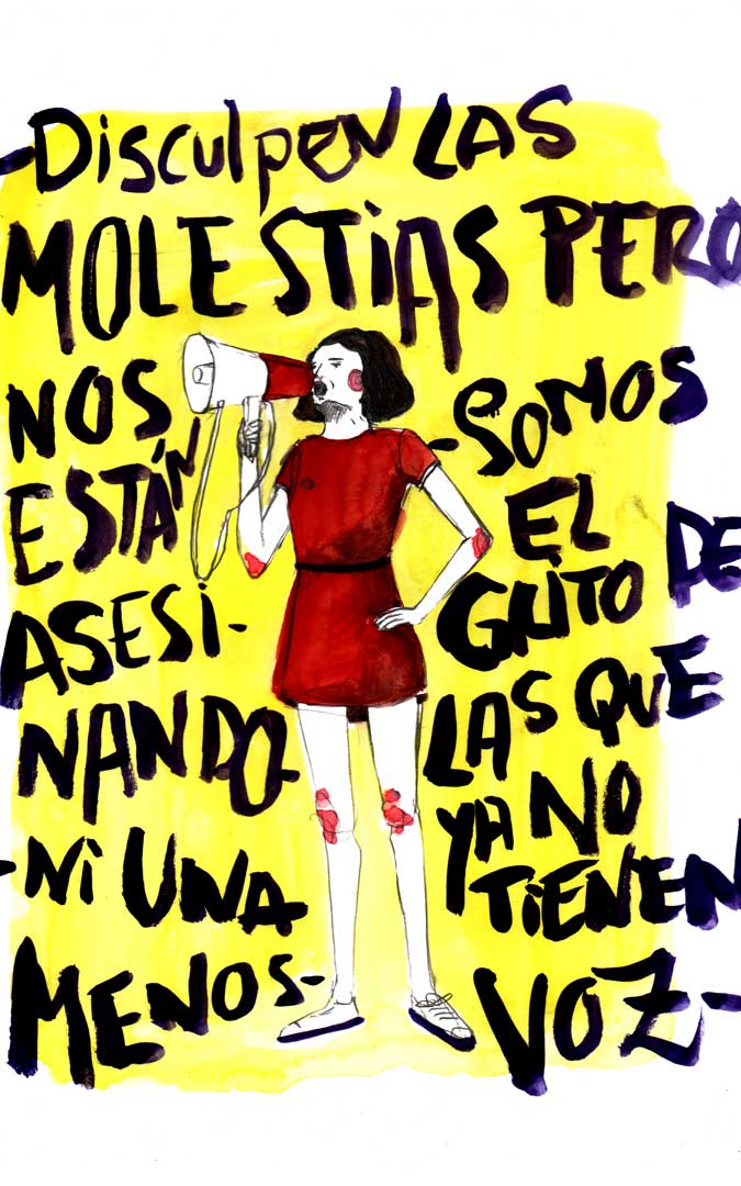 Ilustración 'Grita' ante la violencia de género. / Archivo personal