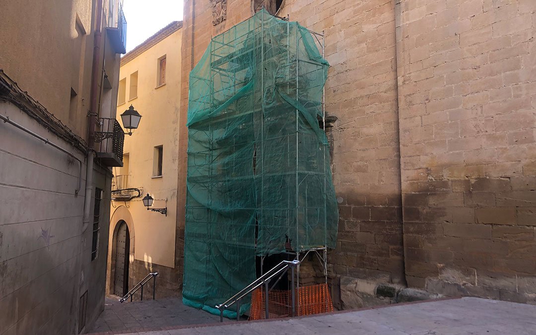 Las obras de la Iglesia del Carmen han comenzado esta semana / L. Castel