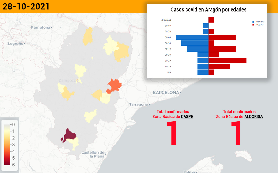 La zona de Caspe ha registrado un contagio y la de Alcorisa, otro./ L.C.
