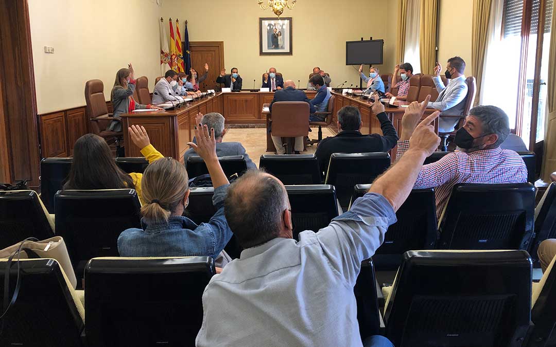 Votación celebrada durante el pleno extraordinario de la DPT. / DPT