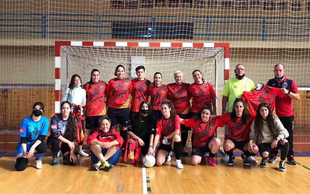 Jugadoras del equipo femenino senior de fútbol sala del Polideportivo Andorra./ Polideportivo Andorra