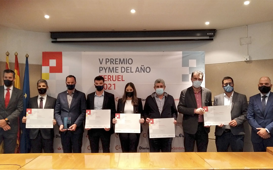 Galardonados en los premios Pyme Teruel 2021./ Cámara de Comercio de Teruel