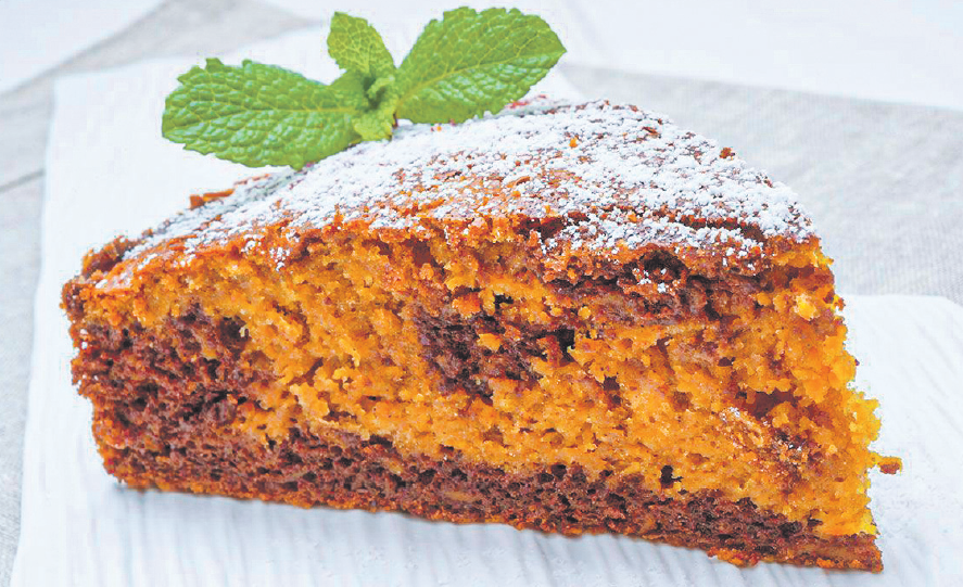 Tarta de calabaza y chocolate negro