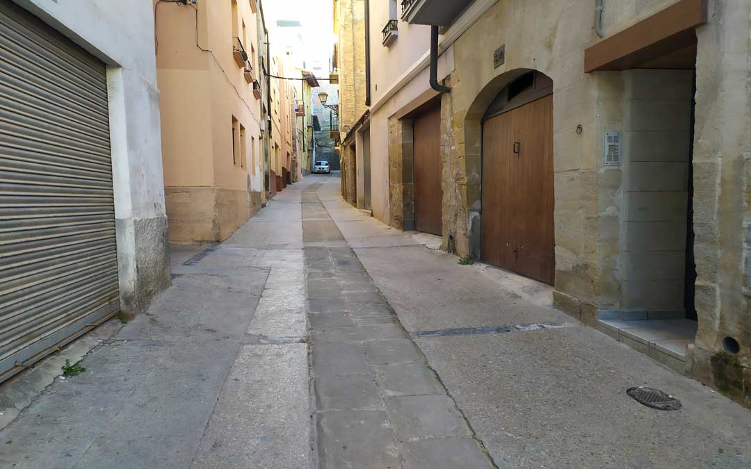 La calle Panfranco de Alcañiz entra dentro de las actuaciones prevista en los ARRU. / L.Martínez