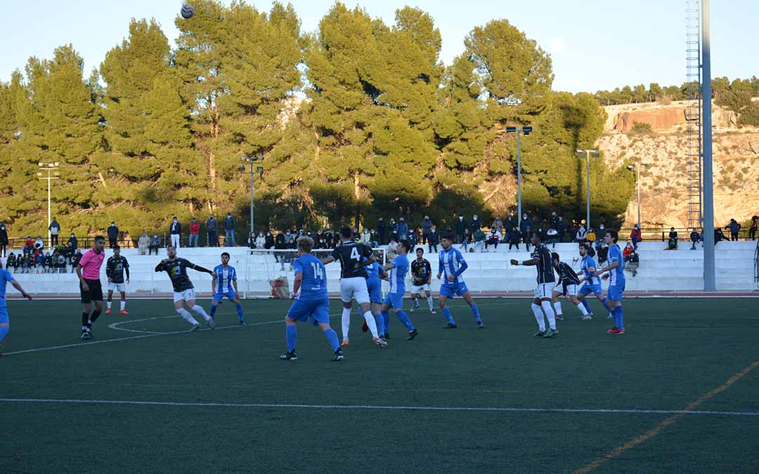 Momento del encuentro entre el Alcañiz C.F. y Calanda C.D./I.M.