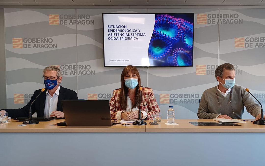 La consejera de Sanidad, Sira Repollés, ha hecho balance este viernes de la gestión realizada en la séptima ola./ DGA
