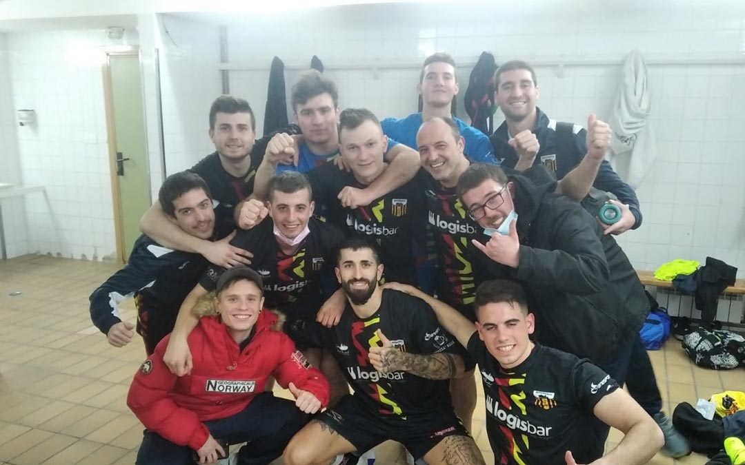 El Intersala celebrado su victoria./Intersala Alcañiz